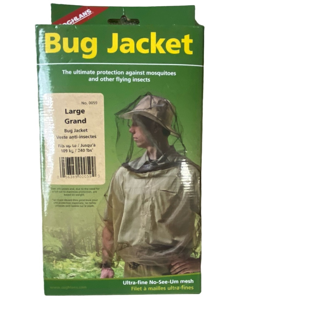 Coghlan's Large Ultra-fine No-see-Um Mesh Mosquito Flying Insects Bug Jacket.